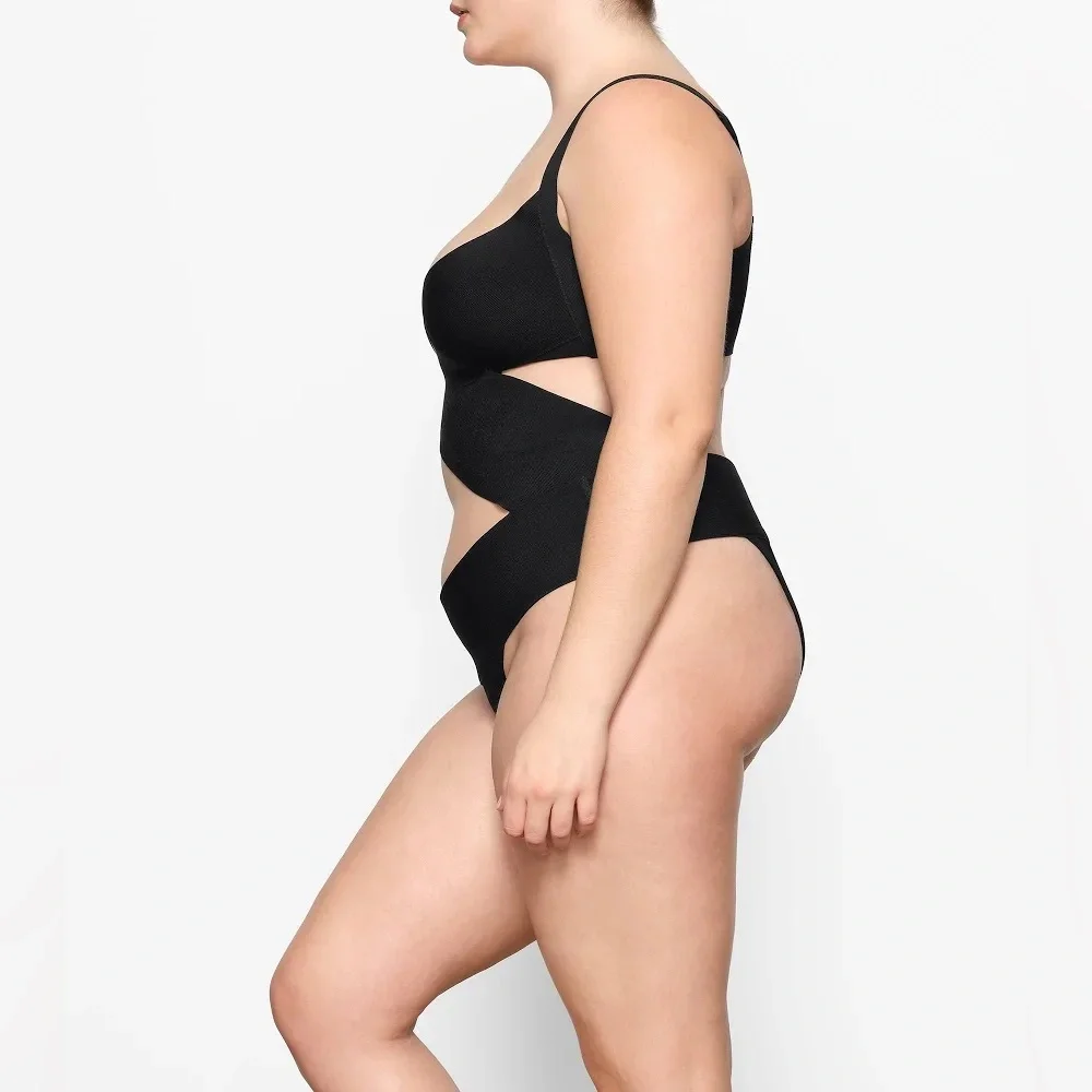 SKIMS Knit Black Monokini